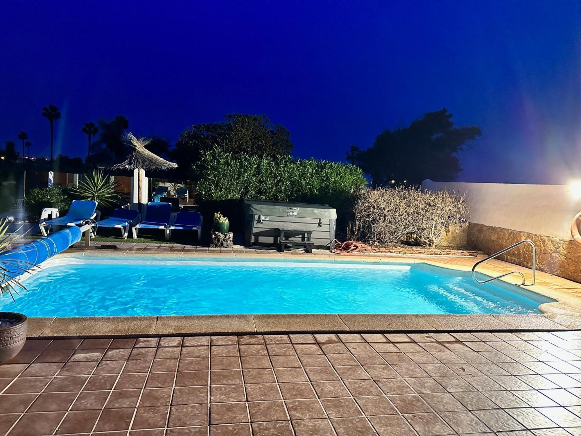 Willa Casa Piedra, Luxury Family Front Line Golf, Hot Tub,Pool Table, 8 Pers, Caleta De Fuste Zewnętrze zdjęcie